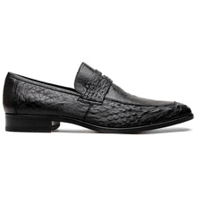 Marco Di Milano Fangio Black Ostrich Penny Loafer