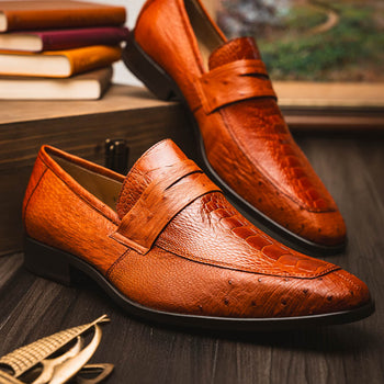 Marco_Di_Milano Fangio Cognac Leather Luxury Shoe