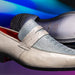 Marco Di Milano Fangio Gray Leather Loafers