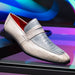 Marco Di Milano Fangio Gray Leather Loafers