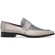 Marco Di Milano Fangio Gray Ostrich Penny Loafer