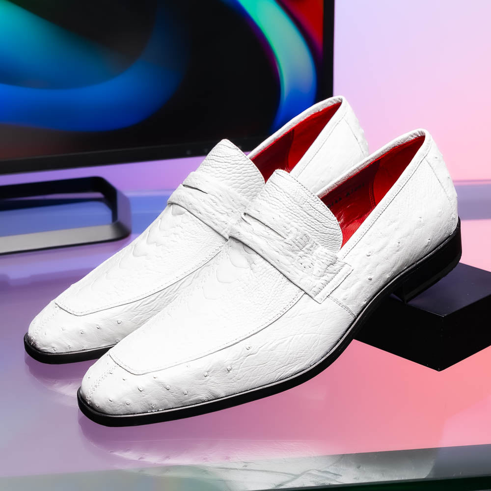 Marco_Di_Milano Fangio White Leather Luxury Shoe