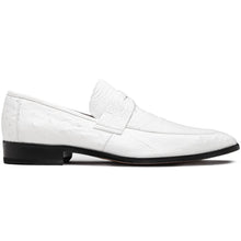 Marco Di Milano Fangio White Ostrich Penny Loafer