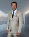 Statement Men's 3 Piece 100% Wool Fashion Suit - Subtle Texture