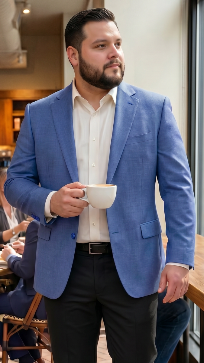 Indigo Blazer Mens Sport Coat