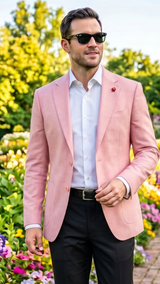 Pink Blazer Mens Sport Coat