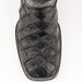 Ferrini Bronco Men's Print Pirarucu Fish Boots Handcrafted Black 4339304