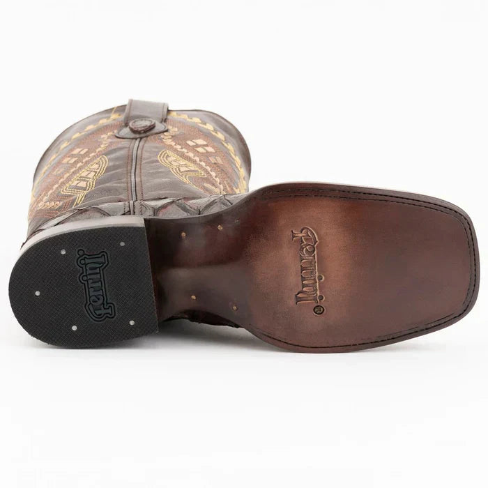 Men's Genuine Exotic Animal Skin Ferrini Hornback Crocodile Card Holder by Ferrini USA - Image 6
