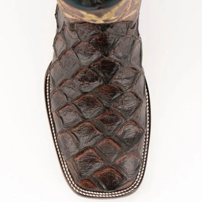 Men's Genuine Exotic Animal Skin Ferrini Hornback Crocodile Card Holder by Ferrini USA - Image 2