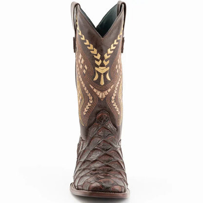 Men's Genuine Exotic Animal Skin Ferrini Hornback Crocodile Card Holder by Ferrini USA - Image 4
