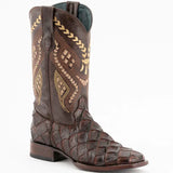 Men's Genuine Exotic Animal Skin Ferrini Hornback Crocodile Card Holder by Ferrini USA