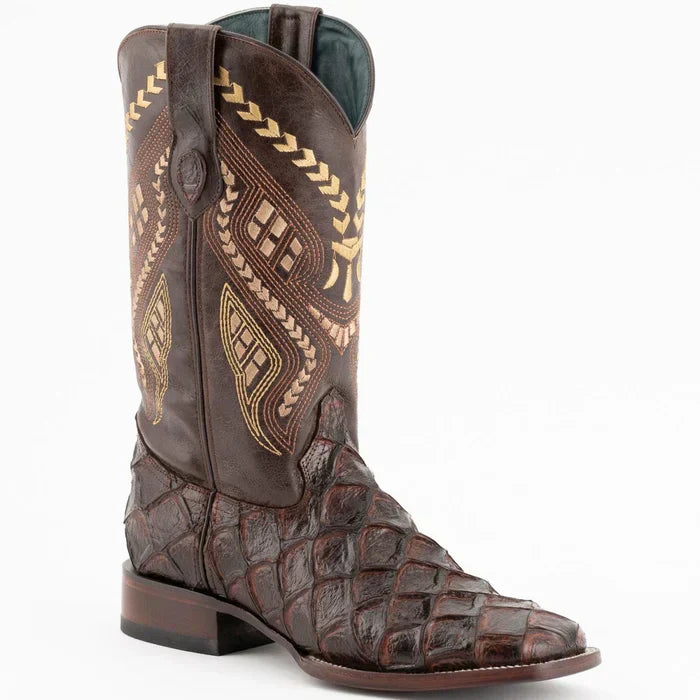 Men's Genuine Exotic Animal Skin Ferrini Hornback Crocodile Card Holder by Ferrini USA