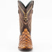 Ferrini Bronco Men's Print Pirarucu Fish Boots Handcrafted Cognac 4339361