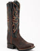 Ferrini Men's Blaze Leather Square Toe Boots Handcrafted Chocolate