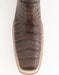 Ferrini Men's Dakota Belly Caiman Western Boots Square Toe Handcrafted Chocolate