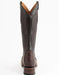Ferrini Men's Dakota Belly Caiman Western Boots Square Toe Handcrafted Chocolate