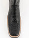 Ferrini Men's Dakota Hornback Caiman Western Boots - Square Toe Handcrafted Black