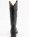Ferrini Men's Dakota Hornback Caiman Western Boots - Square Toe Handcrafted Black