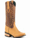 Ferrini Men's Kingston Rubber Sole Square Toe Boots Handcrafted - Tan