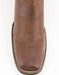 Ferrini Men's Morgan Smooth Ostrich Square Toe Boots Handcrafted - Kango Brown 1029307