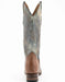 Ferrini Men's Morgan Smooth Ostrich Square Toe Boots Handcrafted - Kango Brown 1029307