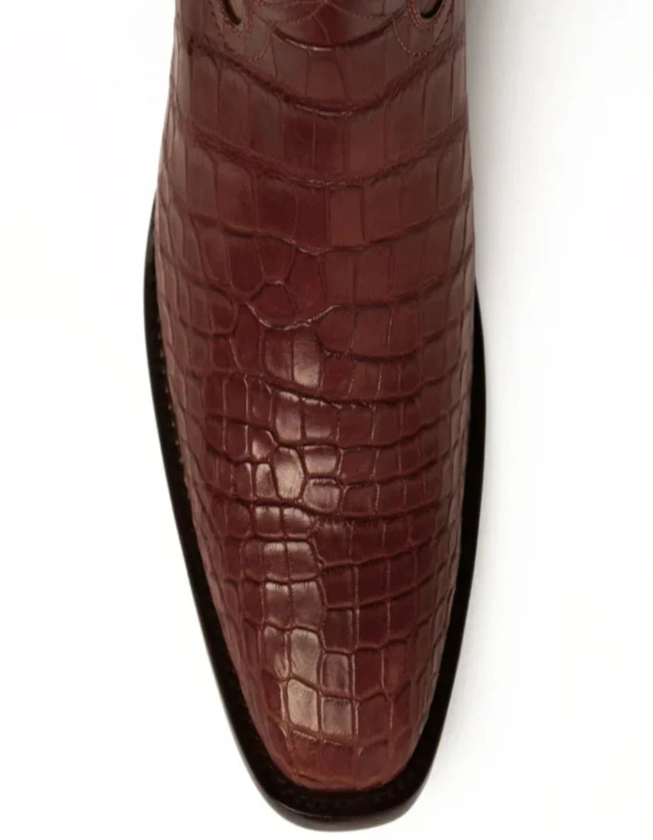 Men's Genuine Exotic Animal Skin Ferrini Hornback Crocodile Card Holder by Ferrini USA - Image 2