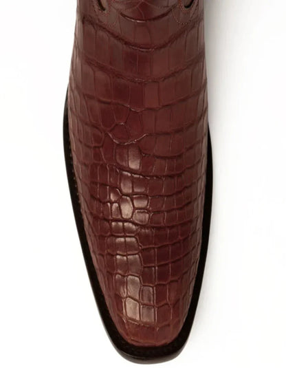 Men's Genuine Exotic Animal Skin Ferrini Hornback Crocodile Card Holder by Ferrini USA - Image 2