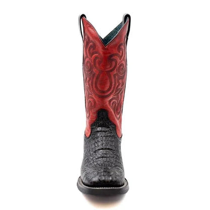 Men's Genuine Exotic Animal Skin Ferrini Hornback Crocodile Card Holder by Ferrini USA - Image 4