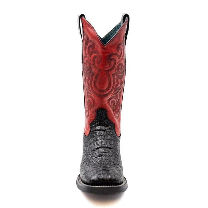 Men's Genuine Exotic Animal Skin Ferrini Hornback Crocodile Card Holder by Ferrini USA - Image 4