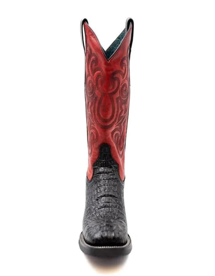 Men's Genuine Exotic Animal Skin Ferrini Hornback Crocodile Card Holder by Ferrini USA - Image 4