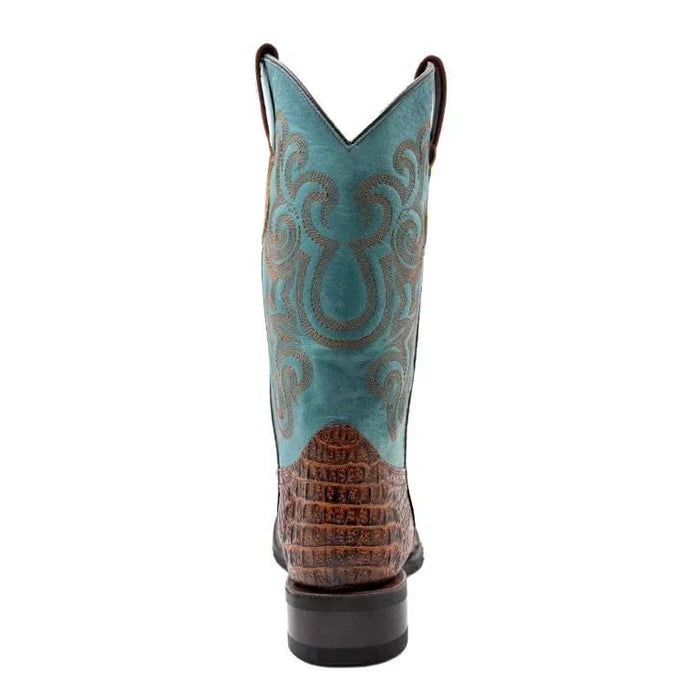 Men's Genuine Exotic Animal Skin Ferrini Hornback Crocodile Card Holder by Ferrini USA - Image 3