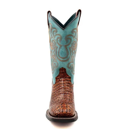 Men's Genuine Exotic Animal Skin Ferrini Hornback Crocodile Card Holder by Ferrini USA - Image 4