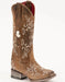 Ferrini Women's Bella Square Toe Boots Handcrafted - Brown 8229310