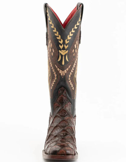 Men's Genuine Exotic Animal Skin Ferrini Hornback Crocodile Card Holder by Ferrini USA - Image 5