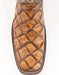 Ferrini Women's Bronco Square Toe Boots Pirarucu Fish Print - Cognac