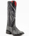 Ferrini Women's Cleopatra Square Toe Boots Handcrafted - Silver