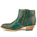 Ferrini Women's Fringe Round Toe Ankle Boots Handcrafted - Turquoise 6101150