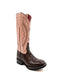 Ferrini Women's Kai Square Toe Boots Turtle Print - Chocolate