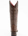 Ferrini Women's Stampede Square Toe Boots Crocodile Print - Rust Brown