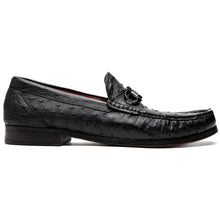 Marco Di Milano Ferrioni Ostrich Black Bit Loafer