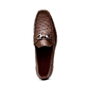 Marco Di Milano Ferrioni Ostrich Bit Loafers Kango Tabac