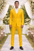 FESTIVE Colorful Alberto Nardoni Men'S Vested 3 Piece Suit Yellow