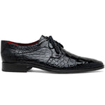 Marco Di Milano Fitipaldi Black Alligator Derby Shoe