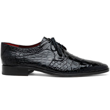 Marco Di Milano Fitipaldi Black Alligator Derby Shoe