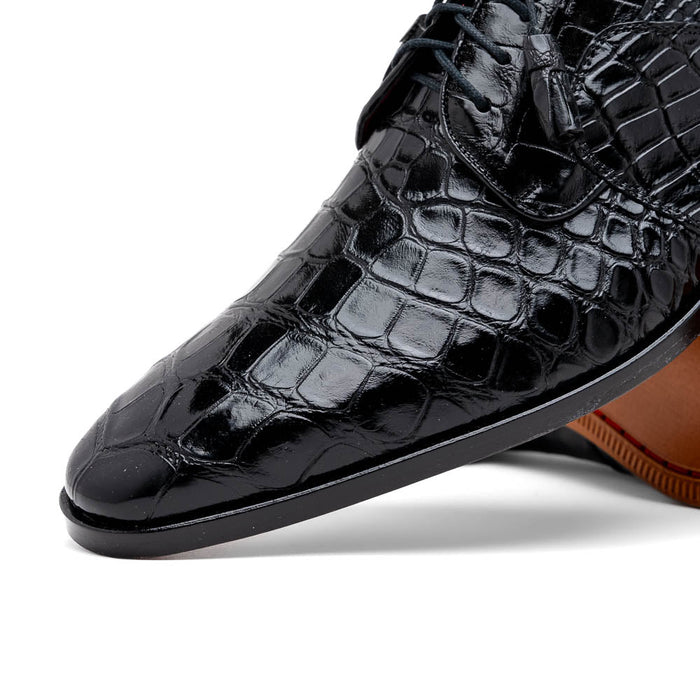 Marco Di Milano Fitipaldi Alligator Derby Black