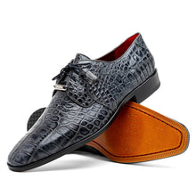 Marco Di Milano Fitipaldi Rustic Gray Leather Shoes