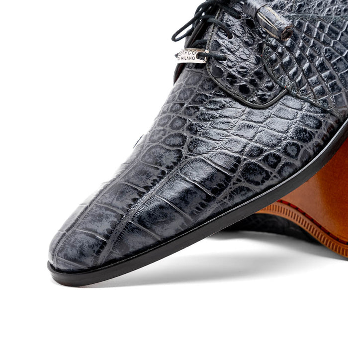 Marco Di Milano Fitipaldi Alligator Derby Grey
