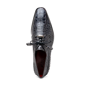 Marco Di Milano Fitipaldi Rustic Gray Leather Shoes