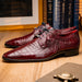 Marco Di Milano Fitipaldi Wine Leather Dress Shoe