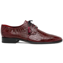 Marco Di Milano Fitipaldi Wine Alligator Derby Shoe